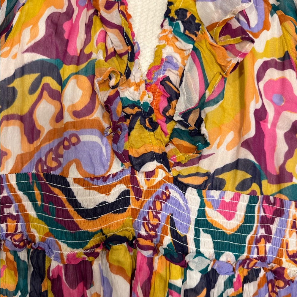 Anthropologie Multicolor Floral Midi Dress - Picture 10 of 10